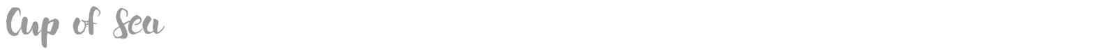 Cup Of Sea font preview